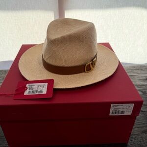 Valentino straw fedora